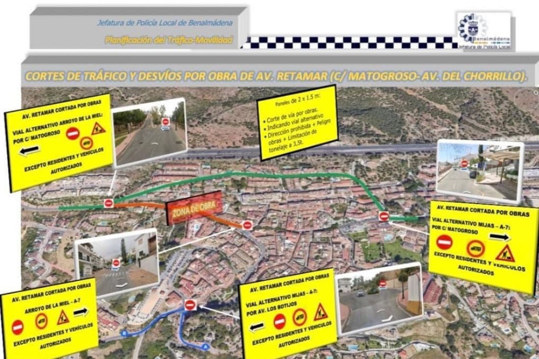 Las obras en Juan Luis Peralta obligan a restringir el tráfico