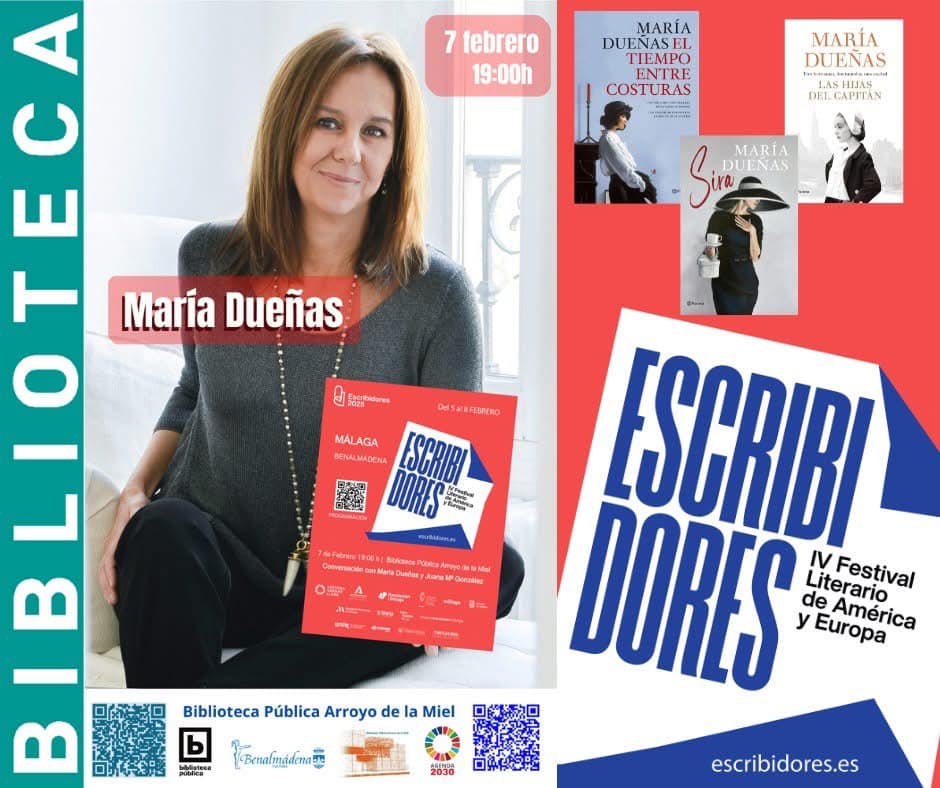 María Dueñas llega a Benalmádena con el festival Escribidores