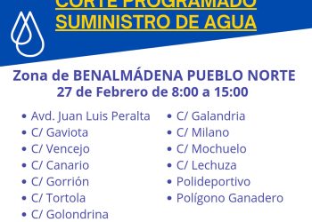 Nuevo corte de agua programado en Pueblo Norte para el jueves 27
