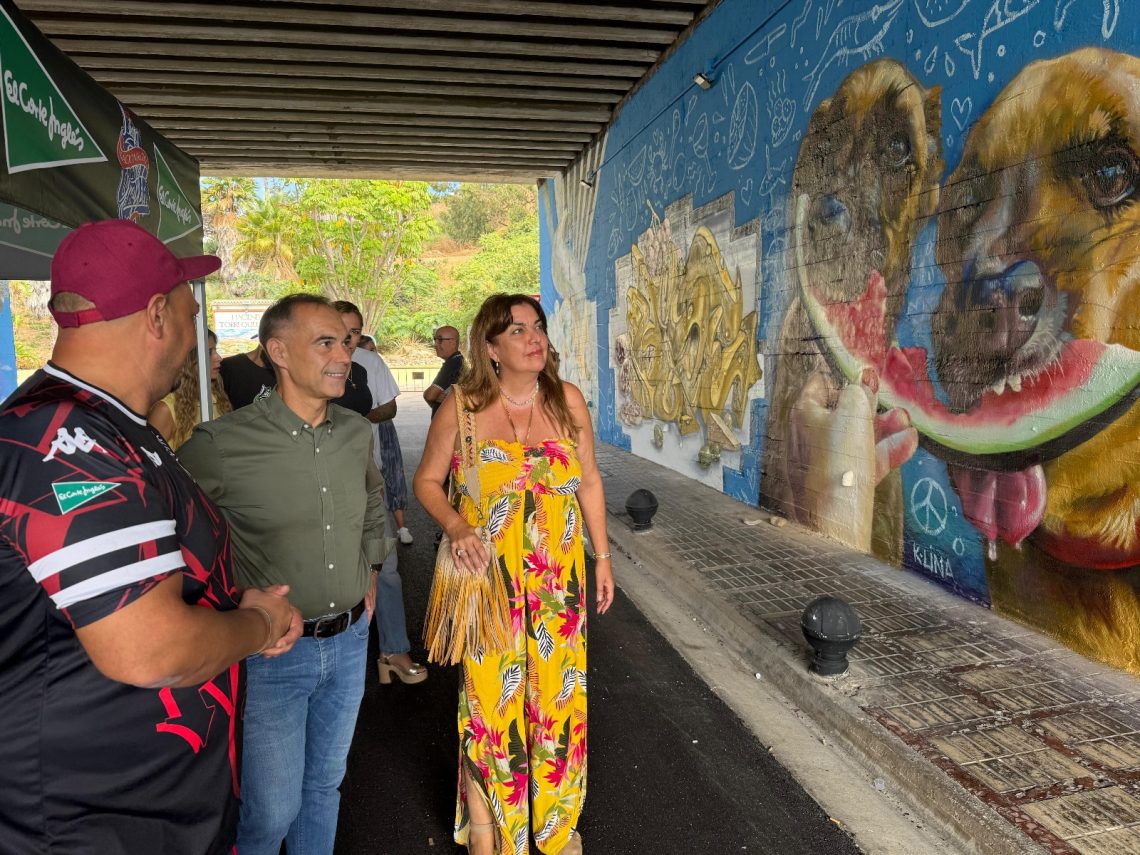 La Liga Nacional de Grafiti llena de color el túnel de Torrequebrada de Benalmádena