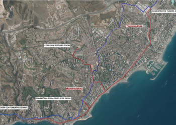 Acosol iniciará la obra del nuevo tramo de la autovía del agua entre Benalmádena y Torremolinos en diciembre